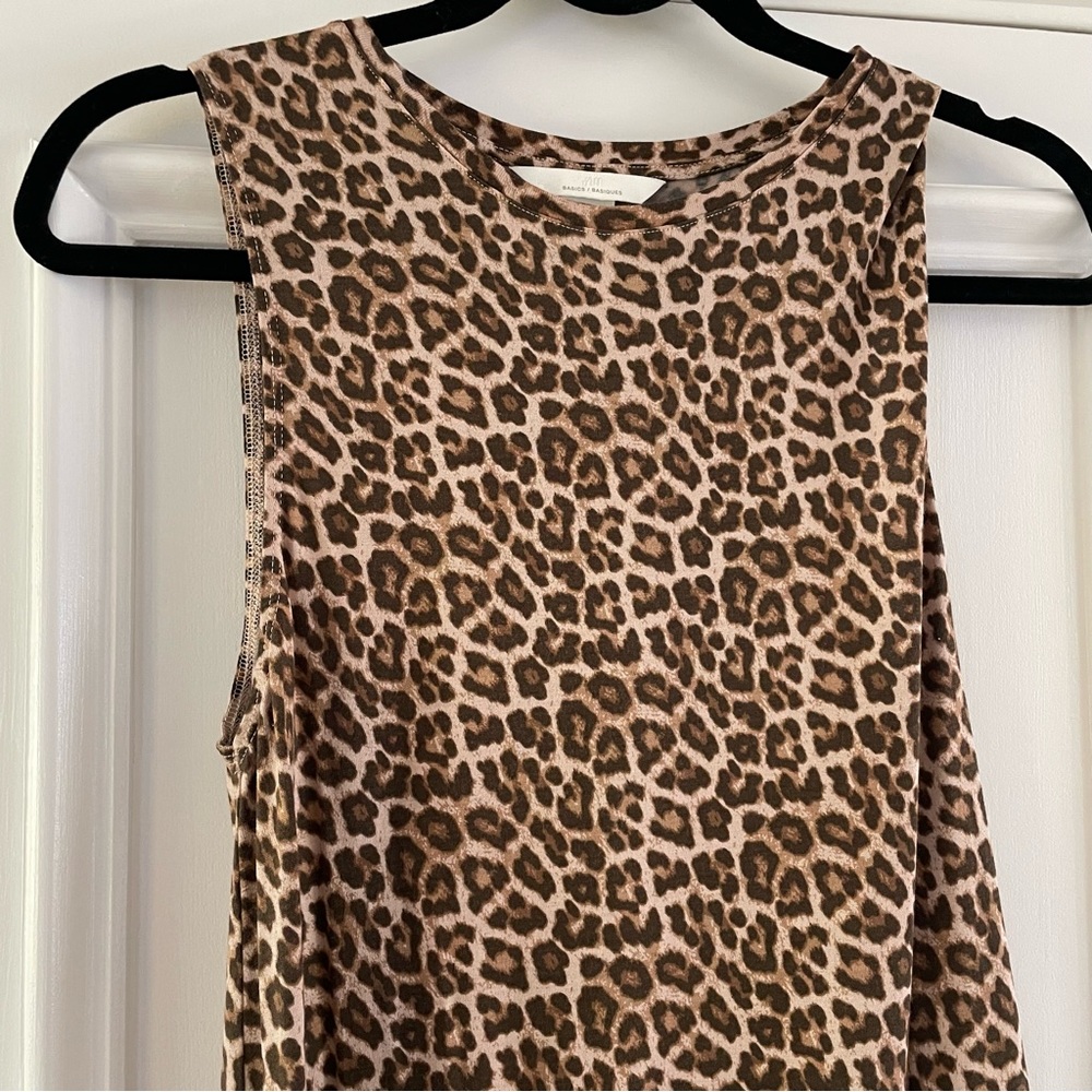 H&M women’s basics leopard tank dress - Picture 2 of 11